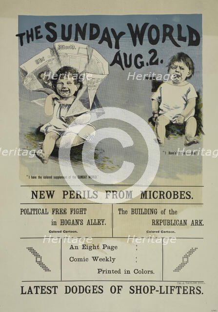 The Sunday world. Aug. 2. 1896, c1893 - 1897. Creator: Unknown.
