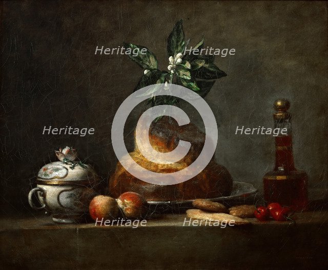 La brioche. Artist: Chardin, Jean-Baptiste Siméon (1699-1779)