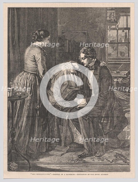 Old Schoolfellows, from "Illustrated London News", July 7, 1855. Creator: Harvey Orrin Smith.