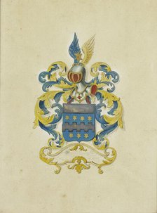 The coat of arms of the Citters family, c. 1777. Creator: Anon.