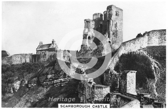 Scarborough Castle, 1936. Artist: Unknown