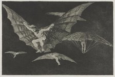 The Proverbs: A Way of Flying, 1864. Creator: Francisco de Goya (Spanish, 1746-1828).