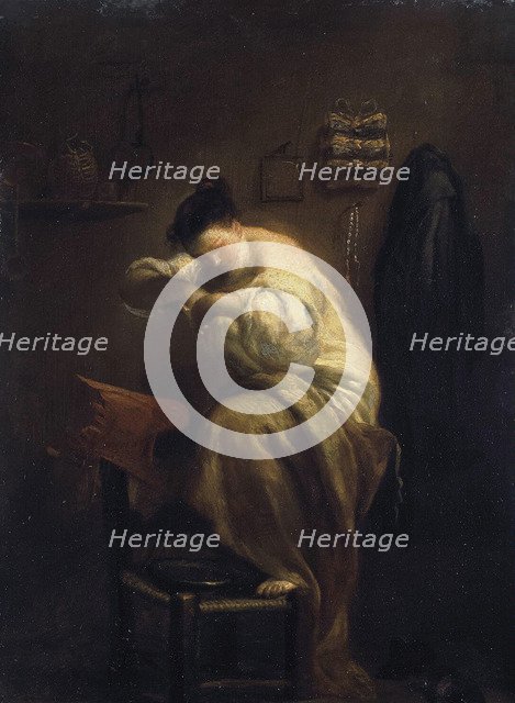 Woman Looking for Fleas', 1710s. Creator: Crespi, Giuseppe Maria (1665-1747).