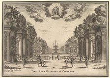 Third scene, the garden of Venus, from 'The marriage of the gods' (Le nozze degli Dei), 1637. Creator: Stefano della Bella.