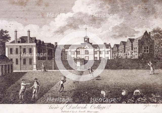 Dulwich College, Camberwell, London, 1790. Artist: Taylor