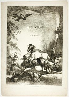 Title Page from Oeuvres de J. B. Huet, 1796–99. Creator: Jean Baptiste Marie Huet.