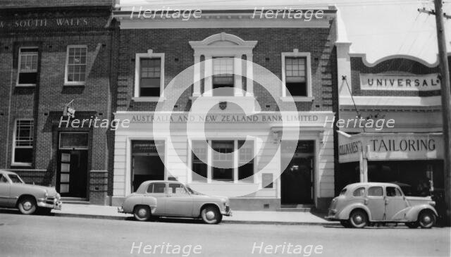 ANZ Bank, Formerly - Bank of Australasia, 102 Mary Street, Gympie, Queensland, 1955. Creator: Jack Bain.