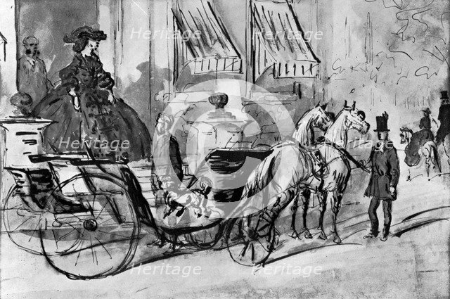 'Going for a Drive', 19th century, (1930).Artist: Constantin Guys