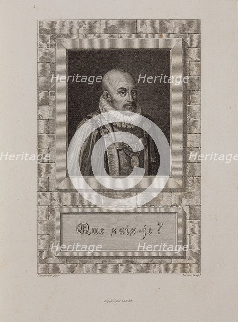 Portrait of Michel de Montaigne (1533-1592), 1800s.
