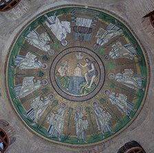 Mosaics in the dome of the Baptistry of the Arians, 5th century. Artist: Unknown