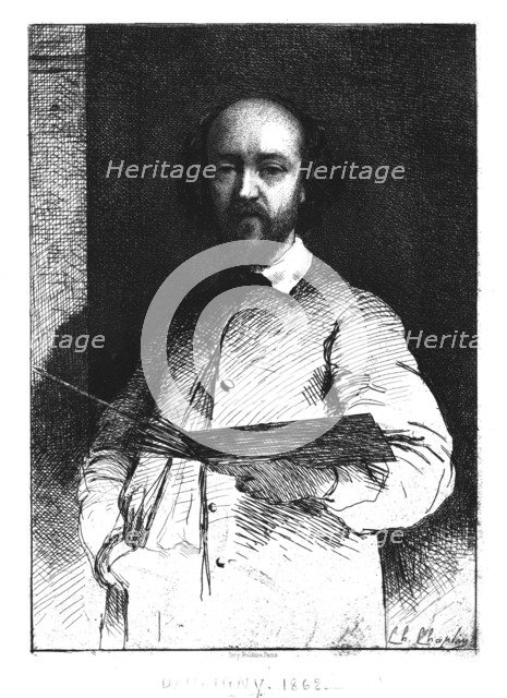 Charles François Daubigny, 1862. Creator: Unknown.