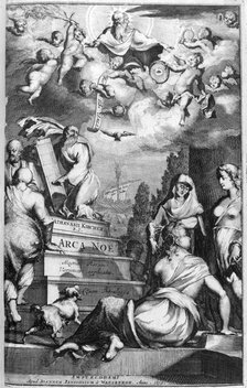 Frontispiece of Arca Noe, 1675.  Artist: Athanasius Kircher