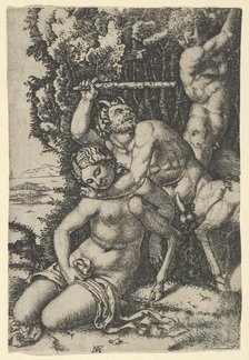 A satyr fighting for a nymph, ca. 1510-40. Creator: Anon.