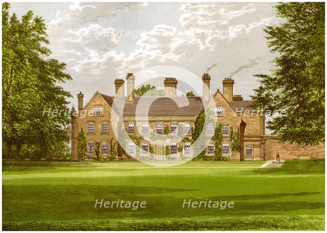 Nether Hall, Suffolk, home of the Greene family, c1880. Artist: Unknown