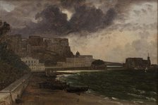 From the Harbour at Naples. Gathering Storm, 1820-1821. Creator: Franz Ludwig Catel.