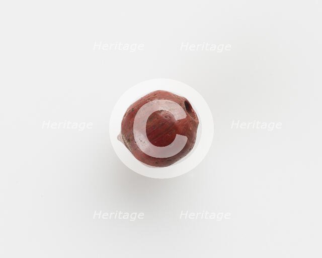 Bead; damaged, New Kingdom, 1550-1196 BCE. Creator: Unknown.