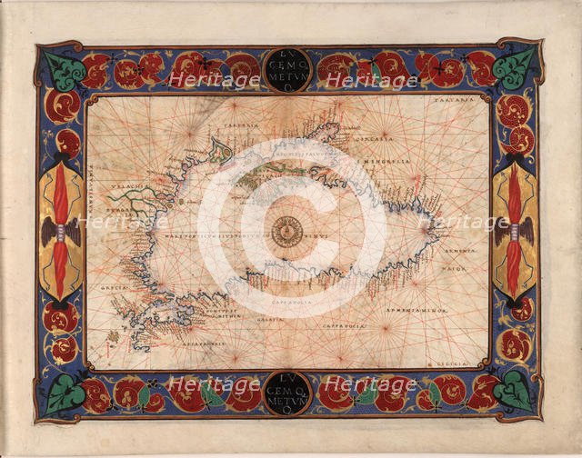 Map of the Black Sea, c. 1544. Creator: Agnese, Battista (c. 1500-1564).