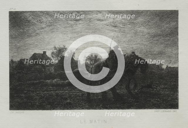 The Morning. Creator: Charles-Émile Jacque (French, 1813-1894).