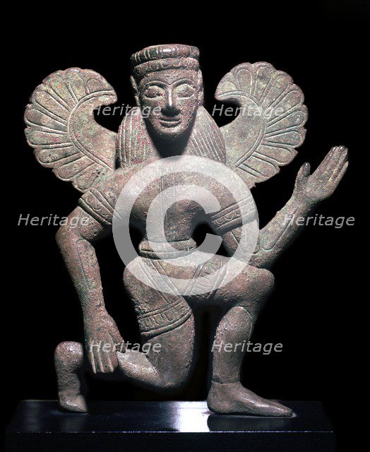 Greek bronze of one of the Eumenides. Artist: Unknown