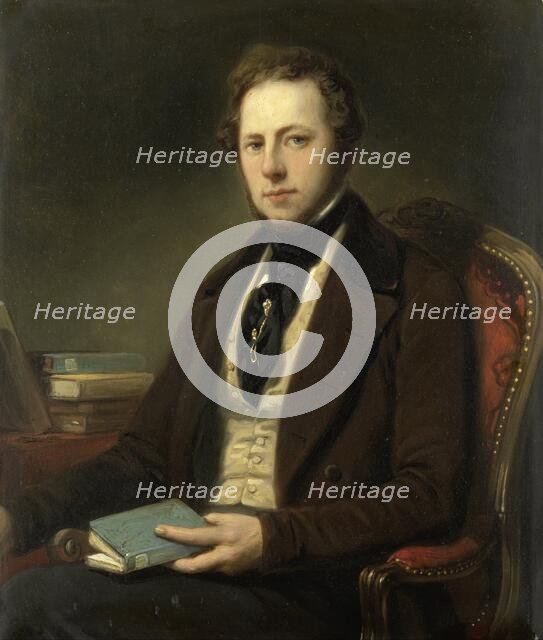 Portrait of a Man, perhaps Petrus Augustus de Genestet (1829-1861), 1830-1860. Creator: Nicolaas Pieneman.