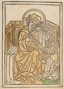 St. Jerome (Schr. 1554a), 15th century., 15th century. Creator: Anon.