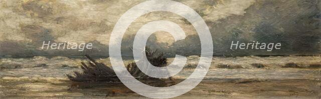 Sketch for "A Homeless Sea", 1900-1924. Creator: Leslie Thomson.