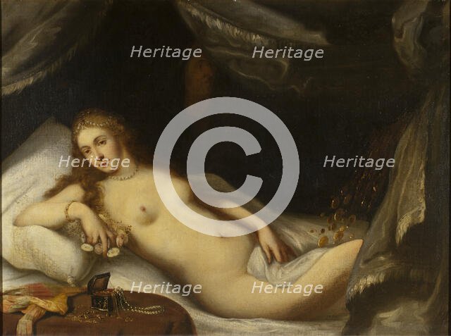 Danaë and the Shower of Gold, c16th century. Creator: Anon.