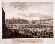 Smithfield Market, London, 1811. Artist: Thomas Rowlandson