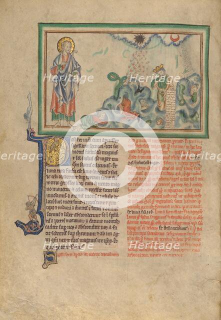 The Opening of the Sixth Seal: The Great Earthquake; Dyson Perrins Apocalypse, about 1255-1260. Creator: Unknown.