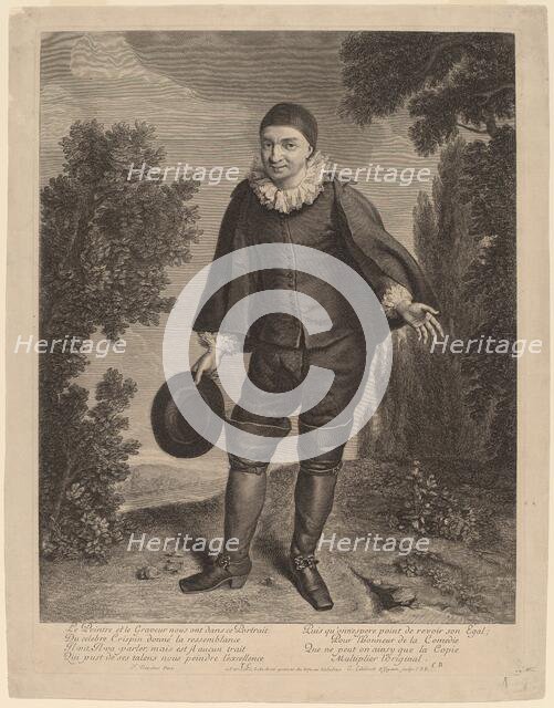 Raymond Poisson as Crispin. Creator: Gerard Edelinck.