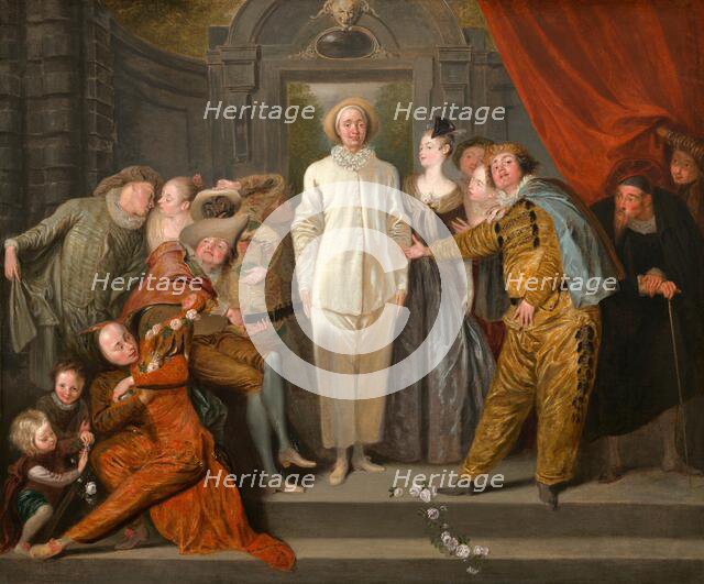 The Italian Comedians, probably 1720. Creator: Jean-Antoine Watteau.