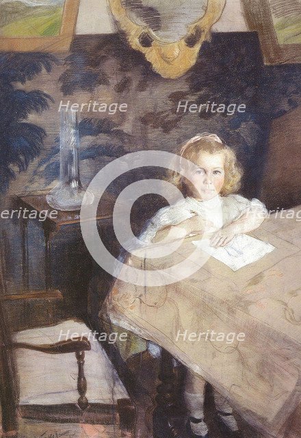 Portrait of Marina Nikolayevna Gritsenko (1901-1971) as Child, 1905.