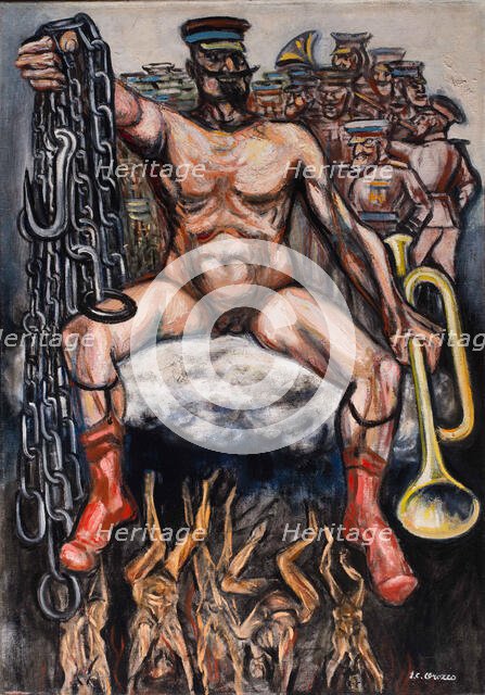 The tyrant (The dictator), 1947. Creator: Orozco, José Clemente (1883-1949).