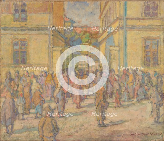 Lunch of the Poor, c1939. Creator: Elemír Halász-Hradil.