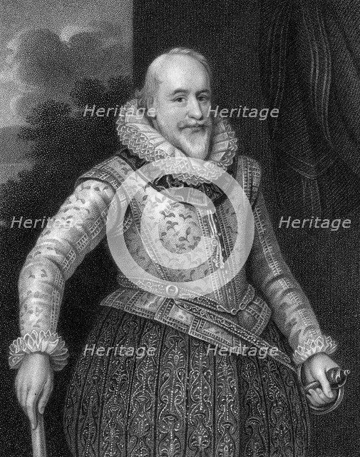 George Carew, 1st Earl of Totnes (1555-1629), 1824.Artist: W Holl