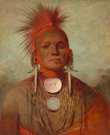 See-non-ty-a, an Iowa Medicine Man, 1844/1845. Creator: George Catlin.