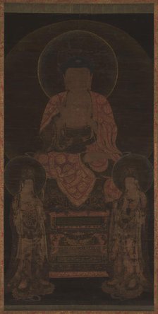 Amitabha triad, ca. 13th century. Creator: Unknown.