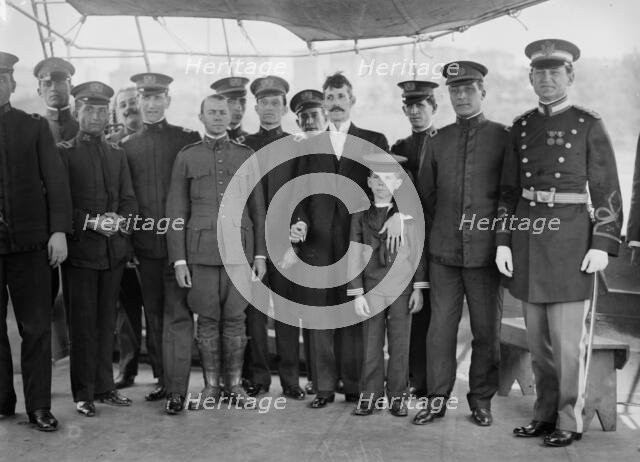 Cuban officers on the Cuba, 1913. Creator: Bain News Service.