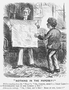 Nothing in The Papers?!, 1870. Artist: Unknown