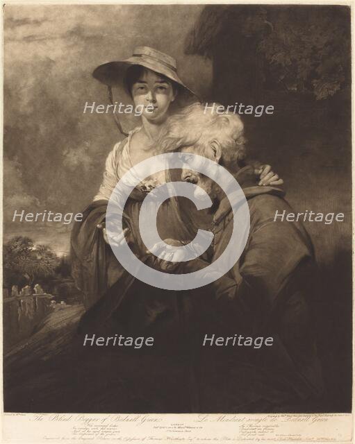 The Blind Beggar of Bednall Green, 1804. Creator: William Ward.