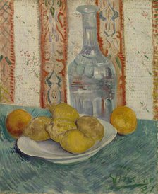 Carafe and Dish with Citrus Fruit, 1887. Creator: Gogh, Vincent, van (1853-1890).
