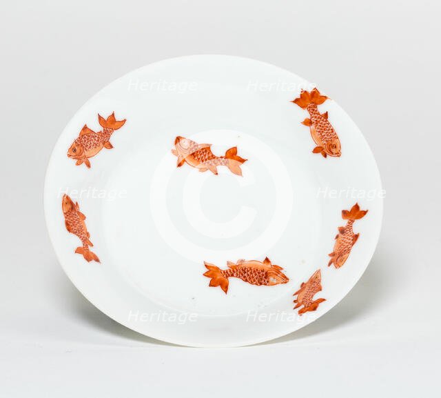 Dish with Ten Fish, Qing dynasty (1644-1911), Yongzheng peirod (1723-1735). Creator: Unknown.