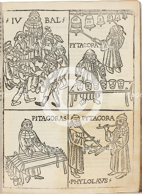 Theorica musice Franchini Gafuri laudensis, 1492. Creator: Gaffurius, Franchinus (1451-1522).