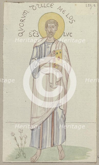 The Four Evangelists at the Atrium of the Main Entrance of St. Mark's Basilica...Luke, 1818-1843. Creator: Johann Anton Ramboux.