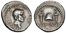 The Ides of March Denarius (Denarius of Brutus), 43-42 BC. Creator: Numismatic, Ancient Coins  .