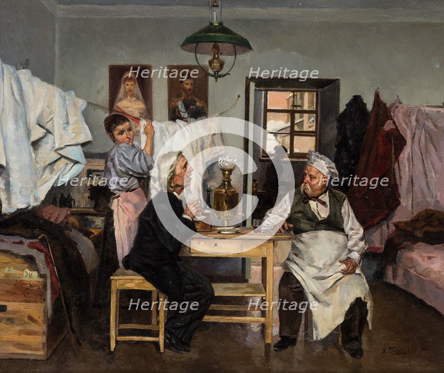 At the samovar, 1900.