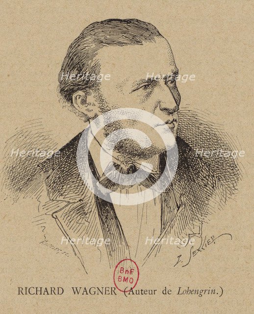 Portrait of the Composer Richard Wagner (1813-1883), 1891.