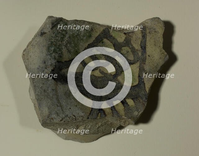 Fragment of a Bowl, 13th-14th century. Creator: Unknown.