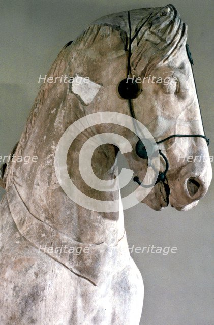 Horse, Quadriga of the Mausoleum at Halikarnassos, 350 BC. Artist: Unknown