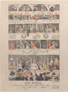 The Boxes, December 12, 1809., December 12, 1809. Creator: Thomas Rowlandson.